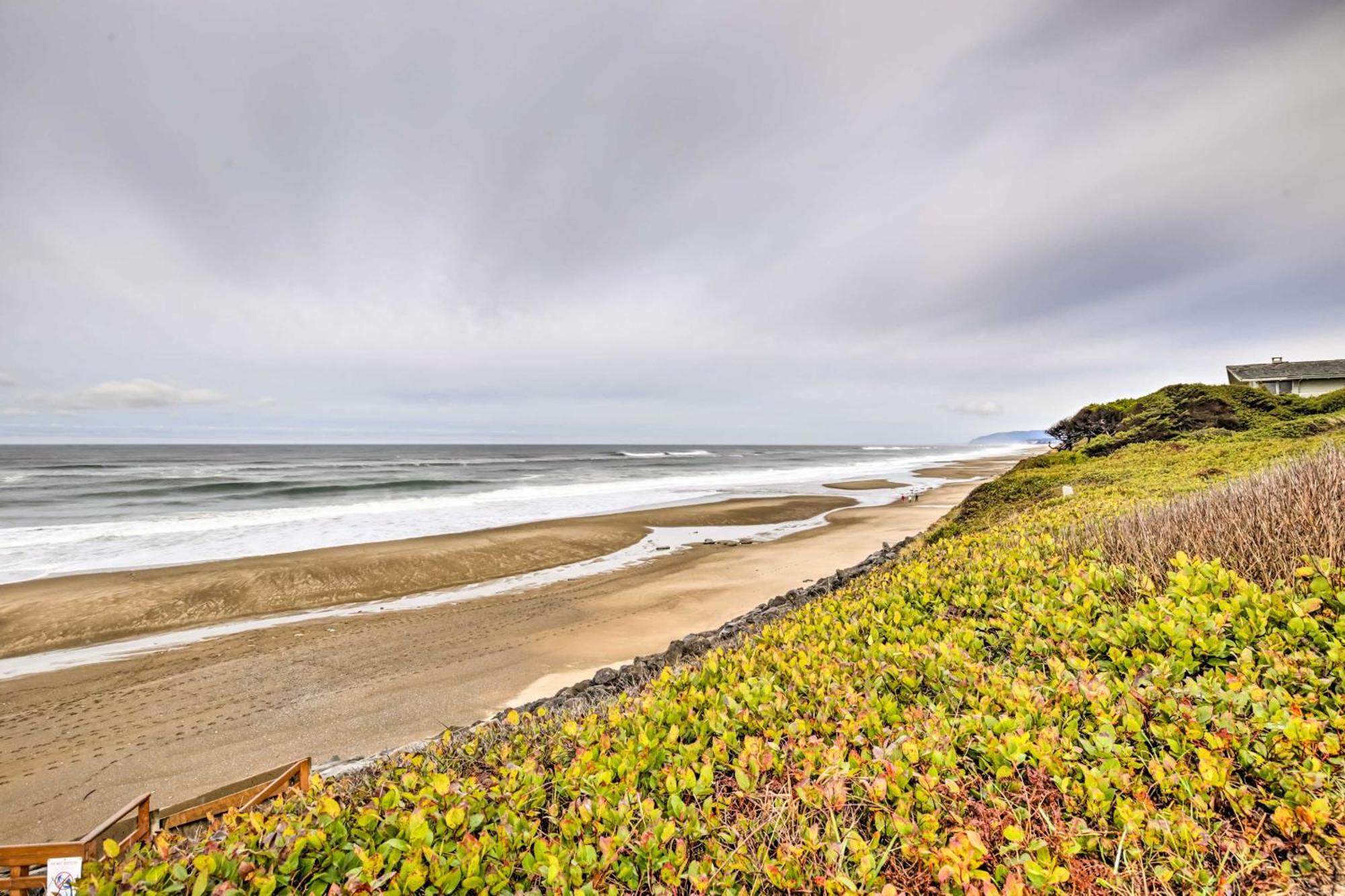 Beachfront Lincoln City Condo-Patio And Pool Access! Exterior foto