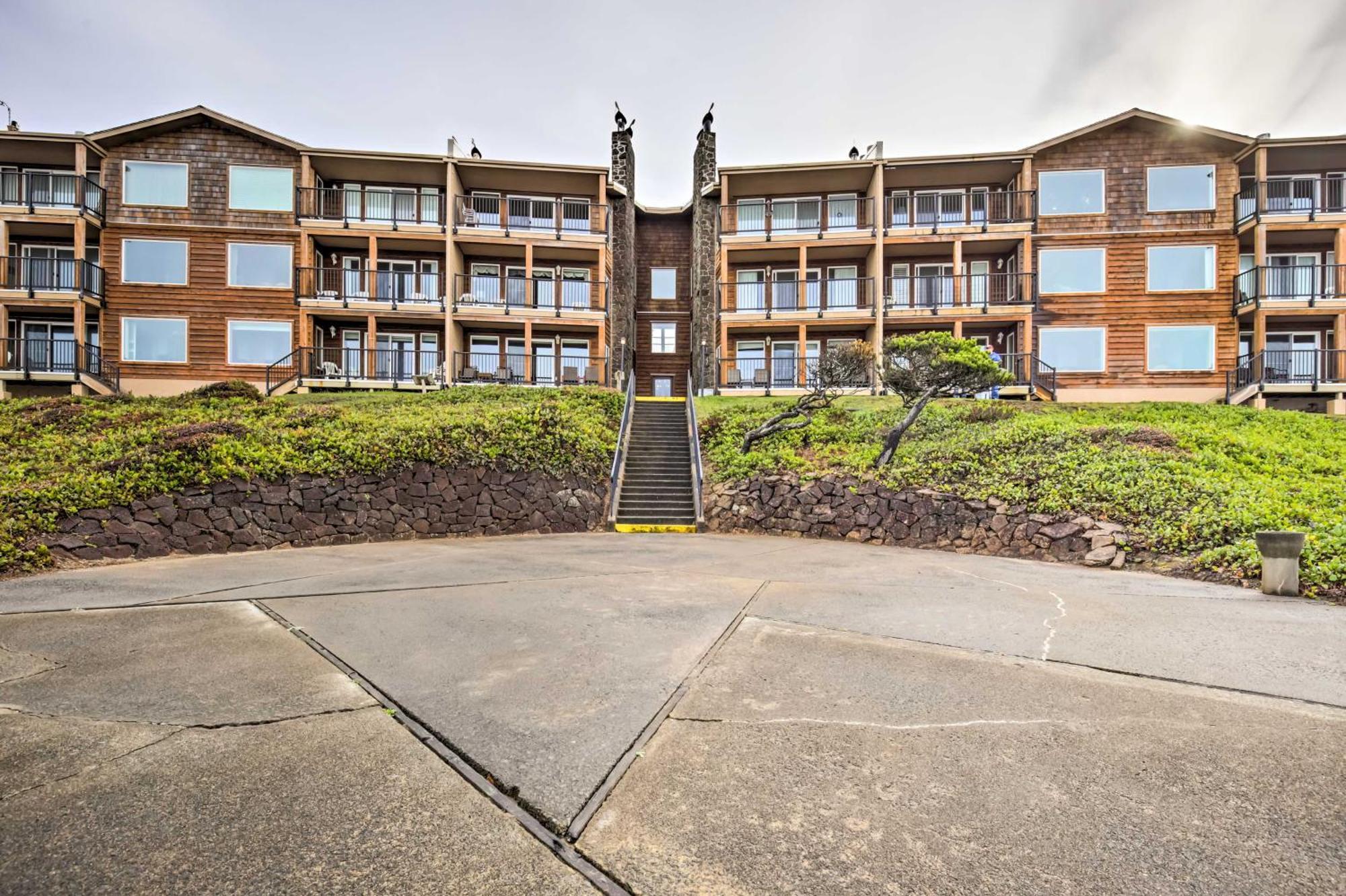 Beachfront Lincoln City Condo-Patio And Pool Access! Exterior foto